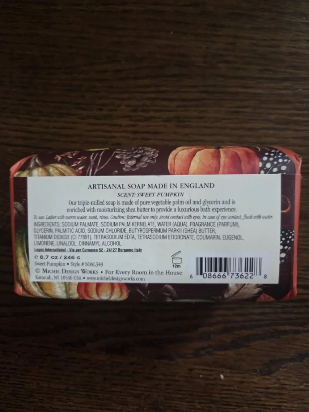 Michel Design Works Sweet Pumpkin Shea Butter Soap 8.7 Oz Brand New
